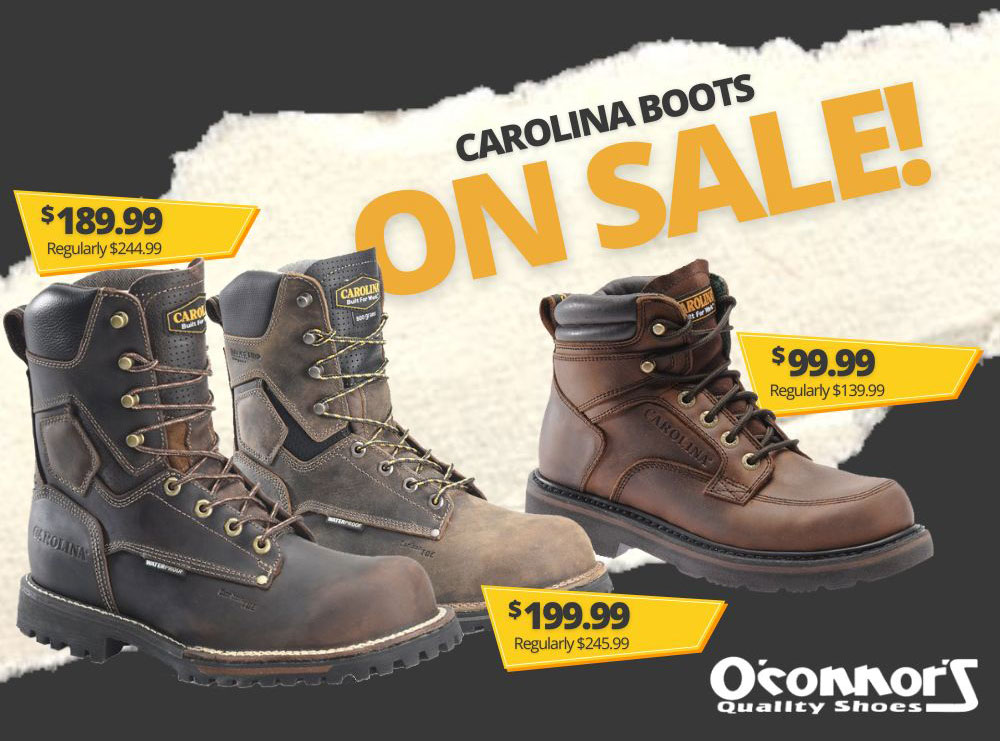 carolina boot sale at oconnors footwear in greenville mi